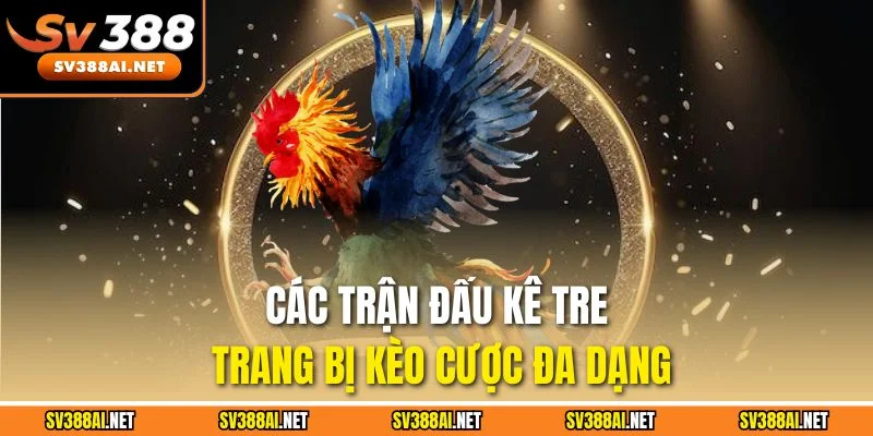 Các trận đấu kê tre trang bị kèo cược đa dạng Các trận đấu kê tre trang bị kèo cược đa dạng